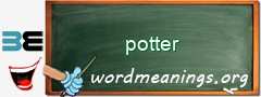 WordMeaning blackboard for potter